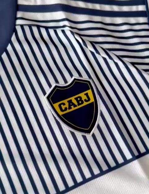 Video de CAMISETA BOCA 2026/27 SUPLENTE BLANCA Y AZUL