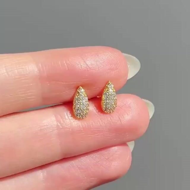 Video de Brinco gotinha cravejado