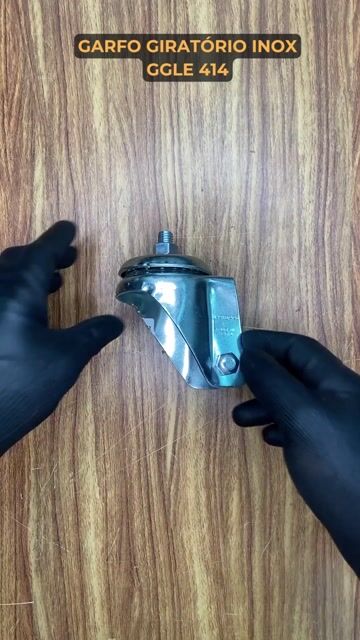Vídeo de Garfo Giratório Aço Inox Schioppa GGLE 414 100mm 300kg