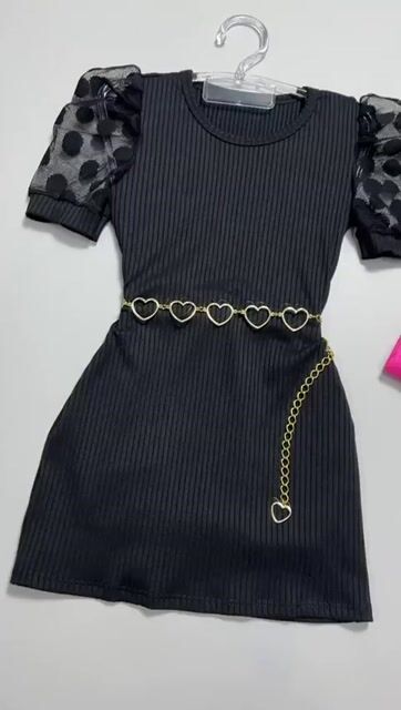 Vídeo de Vestido infantil de festa Manga princesa moda mini diva Blogueirinha