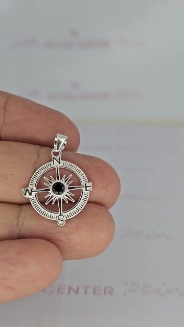 Video de Dije Plata 925 Brujula 2x2 Cm De Diametro C2164
