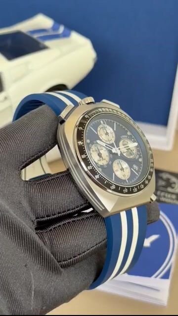 Video de Relógio Bulova Racer Shelby Limited Edition 7500pcs 43mm - AÇO/MOSTRADOR AZUL