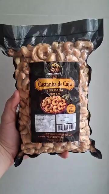 Vídeo de Castanha de Caju 500g W1 TORRADA C/ SAL