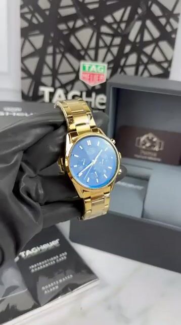 Video de TAG Heuer Carrera 42mm - AÇO DOURADO/MOSTRADOR PRETO