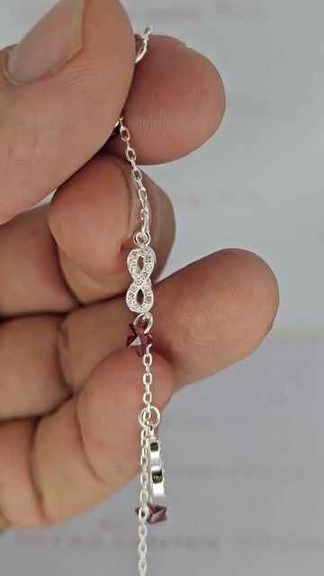 Video de Pulsera Plata 925 Infinitos Y Estrellas 16.5 Cm Pd - C2253