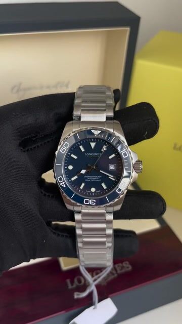 Vídeo de Relogio Longines HydroConquest Azul Automático Masculino modelo novo 2026