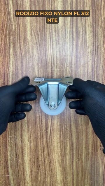 Vídeo de Rodízio Nylon Fixo 3 Polegadas FL 312 NT até 80kg - SCHIOPPA