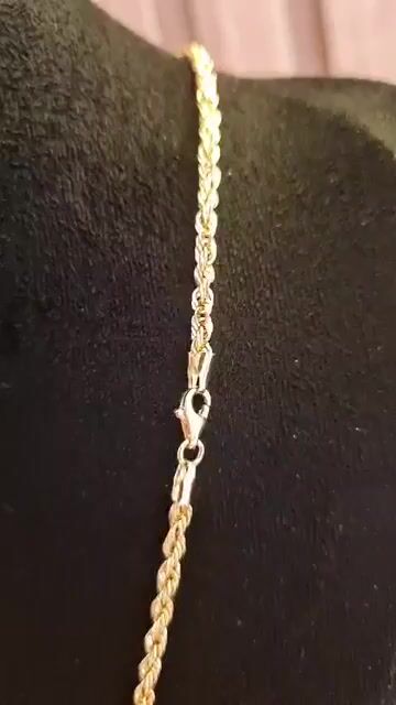 Video de Corrente Colar Cordão Baiano Em Ouro 18k 2,90mm