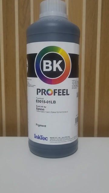 Vídeo de Tinta Pigmentada Profeel Inktec E0015 Bk/preta ART ESTILO