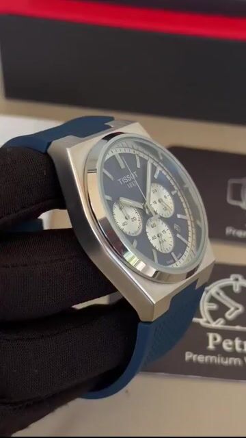 Video de Tissot PRX Chronograph 40mm - AÇO/MOSTRADOR AZUL - SILICONE