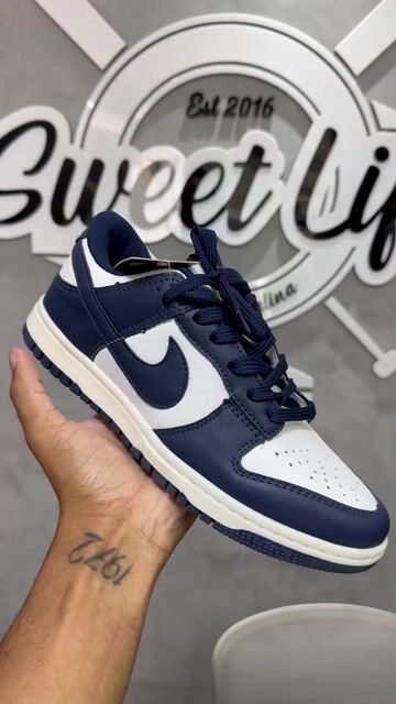 Video de Tênis NK Dunk Low Azul Marinho
