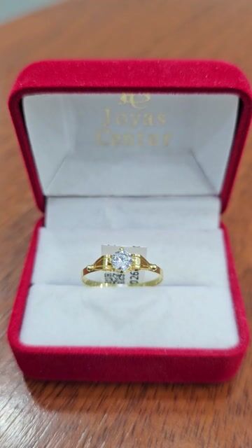 Video de Anillo Oro 18k Cintillo Solitario Con Piedra C1649 C1650 A6c
