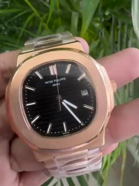 Vídeo de Nautilus Rose Gold Preto Linha Premium
