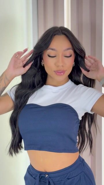 Video de Conjunto Cropped e Calça Cintura Alta