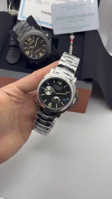 Video de Panerai Luminor Power Reserve Automatic Acciaio 44mm - AÇO/MOSTRADOR PRETO