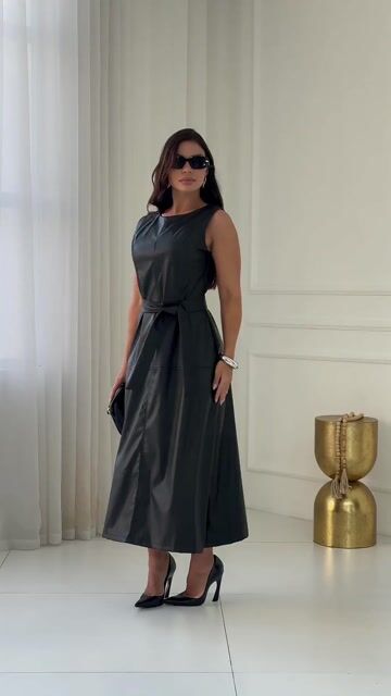Vídeo de Vestido Amora Couro