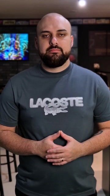 Video de Camiseta Lacoste TH9673 Cinza