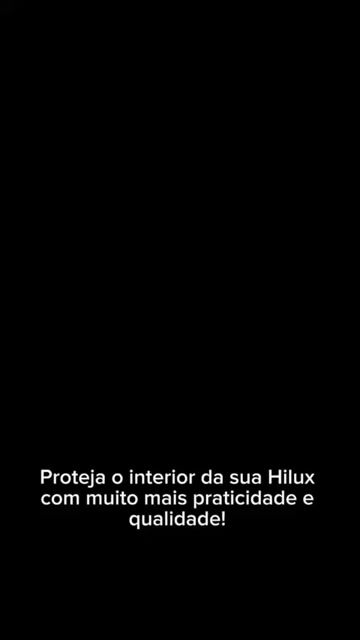 Video de Tapete Bandeja Premium Borda Alta Hilux 5 Peças 2016 A 2026 Preto Preto