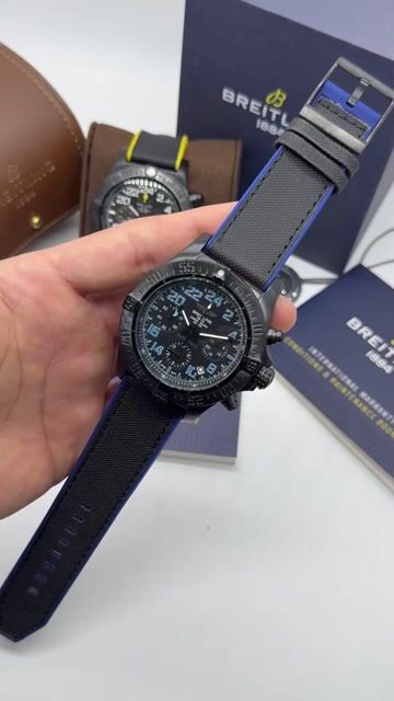 Video de Breitling Avenger Hurricane 50mm - AÇO PRETO/ MOSTRADOR PRETO - NYLON