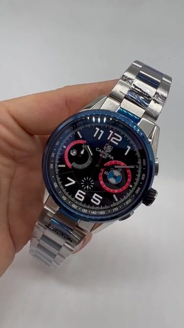 Video de TAG Heuer Carrera BMW 48mm - AÇO/MOSTRADOR PRETO COM ROSA