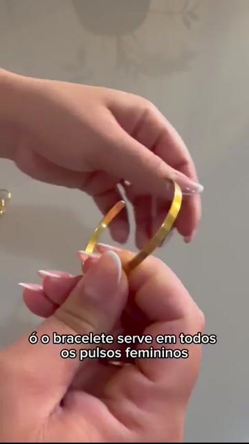 Video de Bracelete aberto moeda antiga
