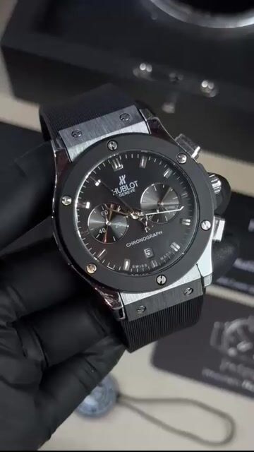 Video de Hublot Chrnograph 42mm - AÇO/MOSTRADOR PRETO - SILICONE