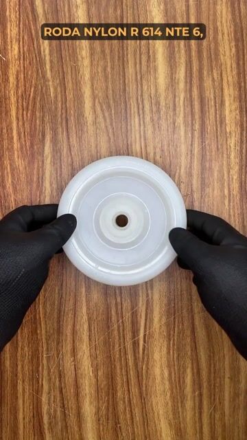 Vídeo de Roda Nylon para Rodízio 6 Polegadas Até 300kg R 614 NTE - SCHIOPPA