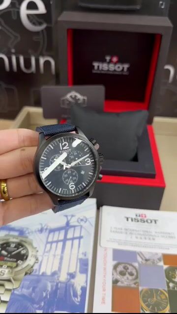 Video de Tissot 44mm - AÇO/MOSTRADOR PRETO - NYLON