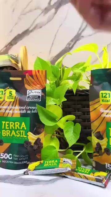 Bananinha Tradicional Cremosa Coberta com Chocolate ao Leite