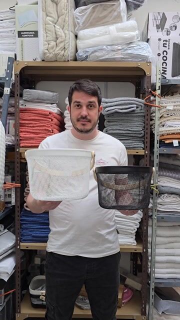 Video de Canasto metálico redondo 26x18cm