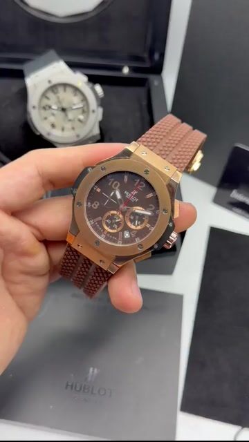 Video de Hublot Steel 44mm - AÇO ROSE/MOSTRADOR MARROM - SILICONE