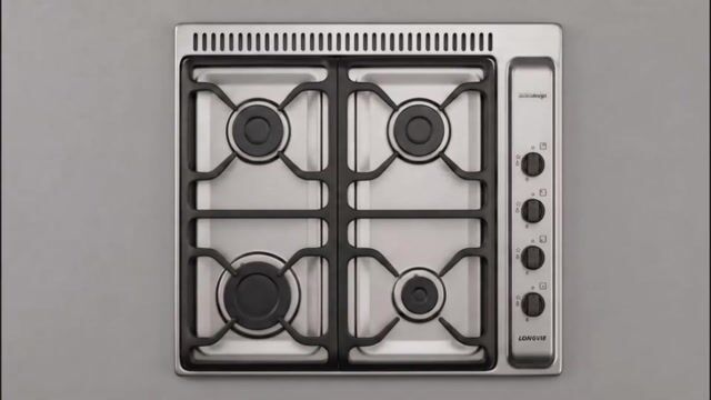 Video de Anafe a gas 58 cm 4 hornallas con rejas de hierro fundido y ventilación para horno bajo mesada Acero Inoxidable - A6600RXF