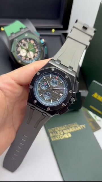 Video de Audemars Piguet Royal Oak Offshore 44mm - AÇO PRETO/MOSTRADOR PRETO - SILICONE