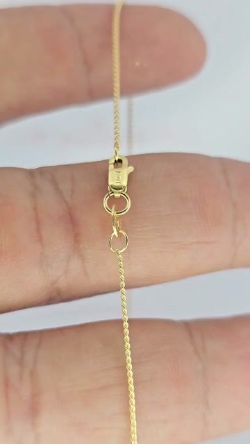 Video de Collar Grumet Oro 18k Amarillo 50 Cm Mosqueton - Tb - C2352