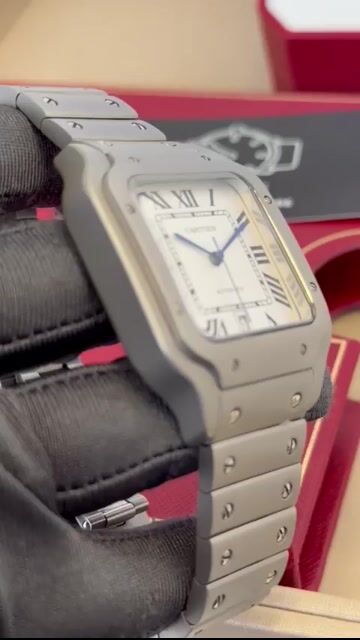 Video de Cartier Santos Dumont 39mm - AÇO/MOSTRADOR BRANCO