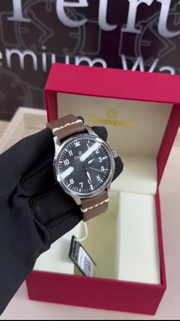 Video de Champion CH30457TC 43mm - Aço/Mostrador Preto - Couro