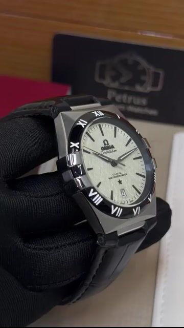 Video de Omega Constellation 40mm - AÇO/MOSTRADOR BRANCO - COURO
