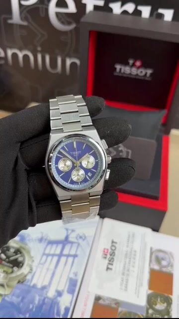Video de Tissot PRX Chronograph 37mm - Aço/Mostrador Azul