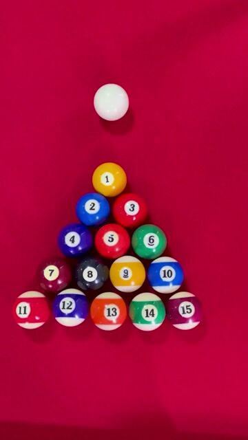 Video de Juego De Bolas De Pool Profesional Importadas N°57mm