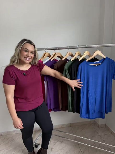 Vídeo de 1126 Blusa Feminina Tampa Bumbum Nina