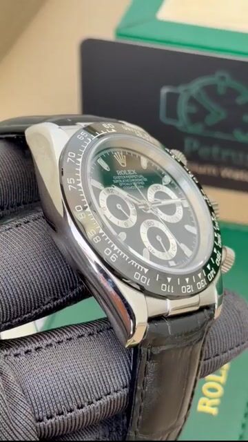 Video de Daytona 40mm - AÇO/MOSTRADOR PRETO - COURO
