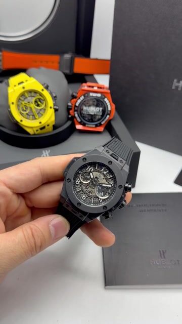Video de Hublot Big Bang Magic 44mm - AÇO PRETO/MOSTRADOR SKELETON - SILICONE