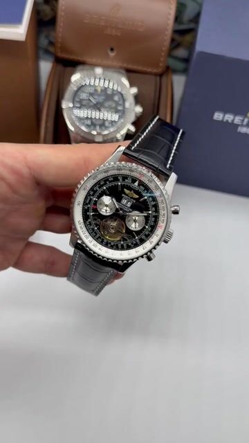 Video de Breitling Navitimer Tourbillon 42mm - AÇO/MOSTRADOR AZUL - COURO