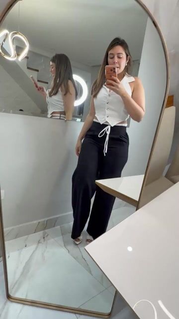 Video de Conjunto Athena - blusa colete e calça casual