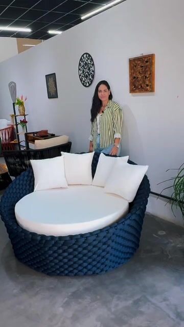 Video de Chaise Ilha Bela em Alumínio e Tricô Náutico | Poltrona para Área Externa e Varanda