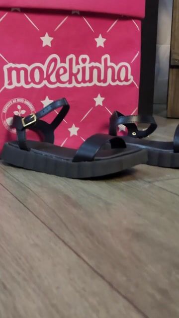 Vídeo de Sandália Infantil Molekinha Slide Salto Eva Conforto 2378100