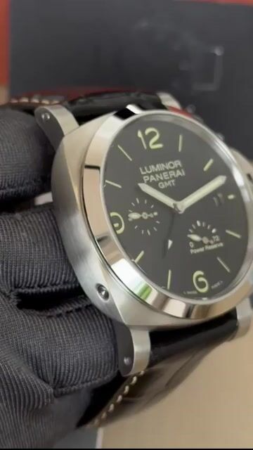 Video de Panerai Luminor GMT 43mm - AÇO/MOSTRADOR PRETO - COURO