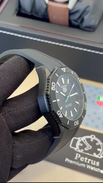 Video de TAG Heuer Aquaracer 43mm - AÇO PRETO/MOSTRADOR PRETO - SILICONE