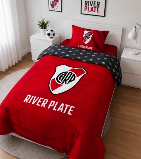 Video de Acolchado estampado river plate 1 1/2 PL