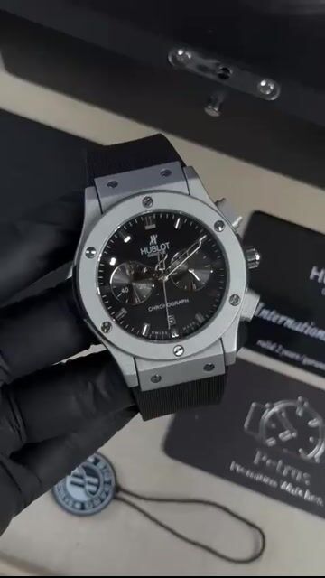 Video de Hublot Chrnograph 42mm - AÇO/MOSTRADOR PRETO - SILICONE